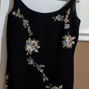 SALE ! Black w/ Floral Dress